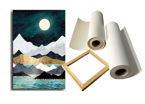 大判カメラのEcoの支払能力があるインクジェット印刷できる綿のキャンバスの無光沢の芸術家は伸びた